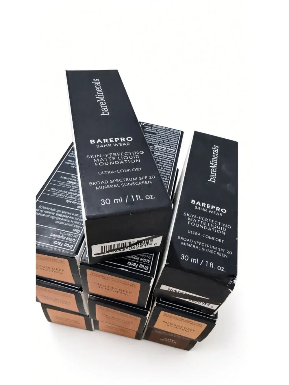 bareMinerals Lot of 10 barePRO 24HR Matte Liquid Foundation 30ml SPF 20